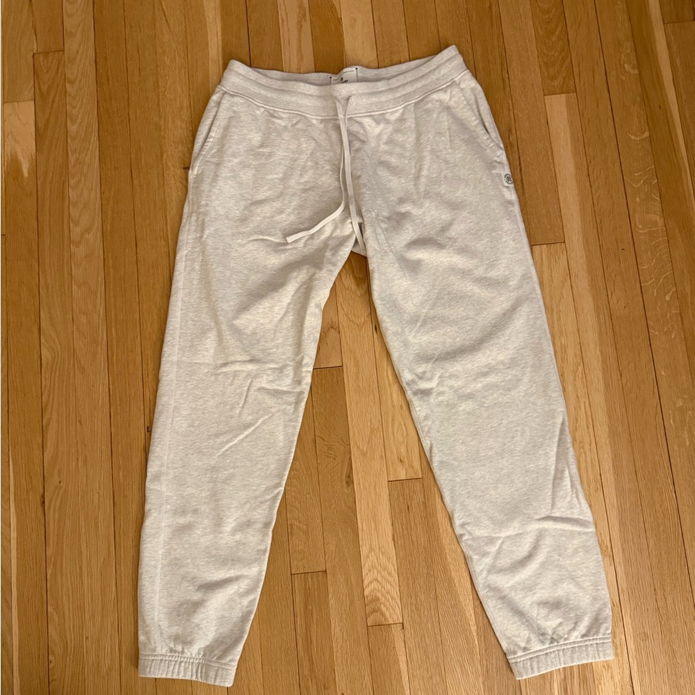 Reigning Champ Men's Midweight Terry Sweatpants, XL, Light Grey ("Heather ash")